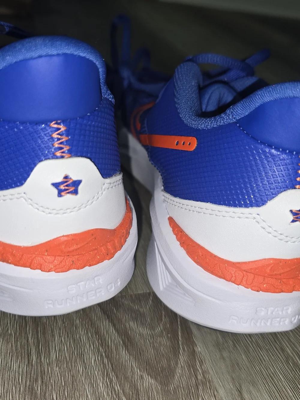Nike Kids' Blue and Orange Running Shoes